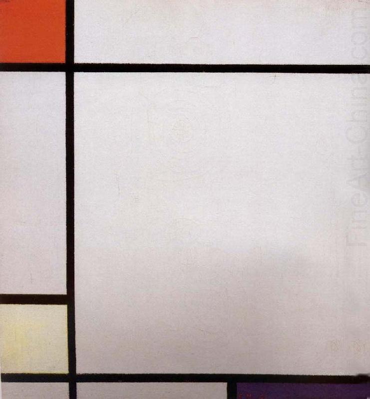 Conformation with red yellow blue, Piet Mondrian